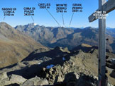 Via Normale Sasso Campana - Cresta E - Panorama di vetta, verso NE