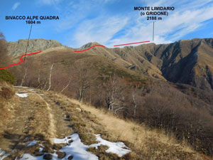 Via Normale Monte Limidario (o Gridone) - da SW