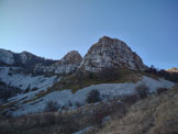 Via Normale Pala d'Altei e Picchi senza nome - Panorama dal 987A verso i 2 picchi senza nome