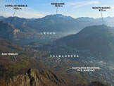 Via Normale Corno Birone - da S. Martino - Panorama di vetta, verso E