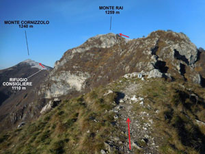 Via Normale Corno Birone - Monte Rai - Monte Cornizzolo