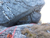 Via Normale Monte Generoso - Ferrata Angelino - Alluscita della seconda parete e le 2 scale per superarla