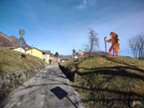 Via Normale Monte Spin - Strada di ingresso a Cazzaso