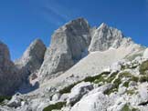 Via Normale Jalovec - Lo Jalovec dalla conca sotto al Kotovo Sedlo