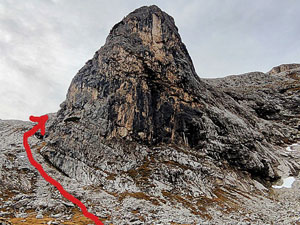 Via Normale Tromba del Miel