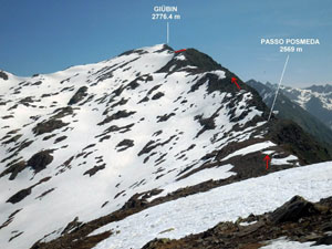 Via Normale Gi�bin - dal Passo Scimfuss