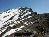 Via Normale Gi�bin - dal Passo Scimfuss - Sulla cresta SW