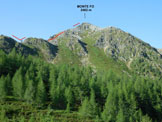 Via Normale Monte Fo - Monte Storile - In salita, sotto il versante N del Monte Fo