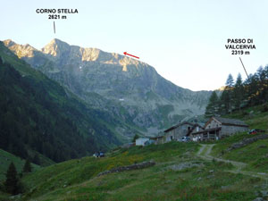 Via Normale Corno Stella - dalla Val Cervia