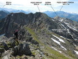Via Normale Pizzo Centrale - Gi�bin - Lungo la traversata di cresta