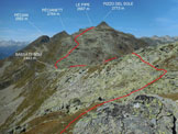 Via Normale Le Pipe - Le Pipe, da poco sopra lUomo del Prch
