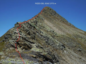 Via Normale Pizzo del Sole - da Somprei