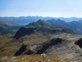 Via Normale Pizzo del Sole - da Somprei - Panorama di vetta, al centro lAdula