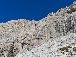 Via Normale Cima Corona (Via del Colatoio)