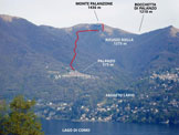 Via Normale Monte Palanzone - da Palanzo - L�itinerario da W, da Moltrasio
