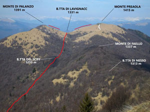 Via Normale Monte di Palanzo  Monte Preaola