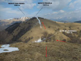 Via Normale Monte di Palanzo  Monte Preaola - Il Monte Preaola, dal Monte di Palanzo