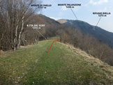 Via Normale Monte di Palanzo  Monte Preaola - In discesa, la Bocchetta del Sciff