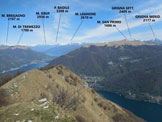 Via Normale Colmegnone - da Moltrasio - Panorama di vetta