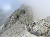 Via Normale Monte Volaia - Cresta con fortificazioni