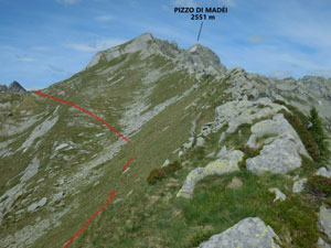 Via Normale Pizzo di Madei - Cresta SSW