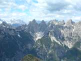 Via Normale Cima Cadin degli Elmi - La cima  la punta pi a sinistra tra le due al centro della foto