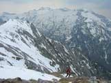 Via Normale Monte Guslon - All'estrema destra il Guslon, dal Brutt Pass