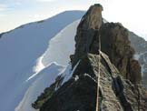 Via Normale Obergabelhorn - Il gran gendarme dopo la Wellenkuppe