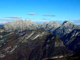 Via Normale Cornaget - Il gruppo del Cornaget salendo al monte Fratte