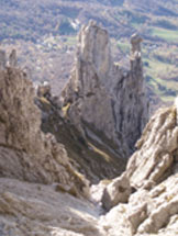 Via Normale Grigna Meridionale (Grignetta) - Il Gruppo del Fungo dal Canalone Cecilia