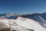 Via Normale Zendleser Kofel - Dalla cima il Genova e la cresta