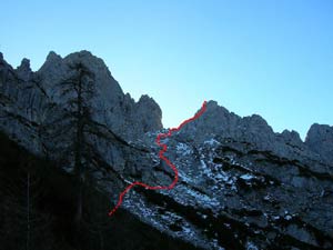 Via Normale Monte Libertan