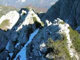 Via Normale Monte Libertan - Crestina prima della vetta