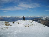 Via Normale Monte Guglielmo - Vista verso le Alpi Orobie