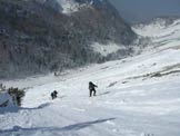 Via Normale Monte Pianina - Inizio del canalone