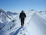 Via Normale Monte Pianina - Presso la cima verso il gruppo del Cavallo