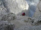 Via Normale Cima Alta di Riobianco - Durante la salita