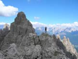 Via Normale Cima di San Lorenzo - Sulla cima verso la Cima Talagona