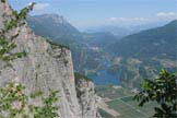 Via Normale Monte Casale - Il lago di Toblino