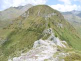 Via Normale Monte Mattoni - Vista dalla cresta di collegamento col M. Asino di Bazenina