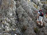 Via Normale Pizzo della Presolana Occidentale - Salendo verso la cima