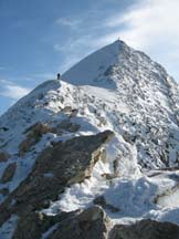 Via Normale Gran Pilastro - La cresta finale