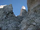 Via Normale Pizzo della Presolana - Ultimo tratto di canalone su roccette