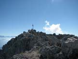 Via Normale Pizzo della Presolana - La cresta e la croce di vetta