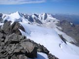 Via Normale Punta Taviela - Panorama dalla cima verso ovest