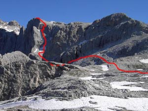 Via Normale Croda della Pala