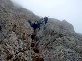 Via Normale Marmolada - Punta Penia - Lungo il canale roccioso