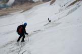 Via Normale Marmolada - Punta Penia - Discesa lungo il ghiacciaio