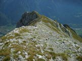 Via Normale Monte Vaccio - La ghiaiosa cresta finale