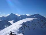 Via Normale Punta delle Laste - Panorama verso Gran Zebr e Ortles.